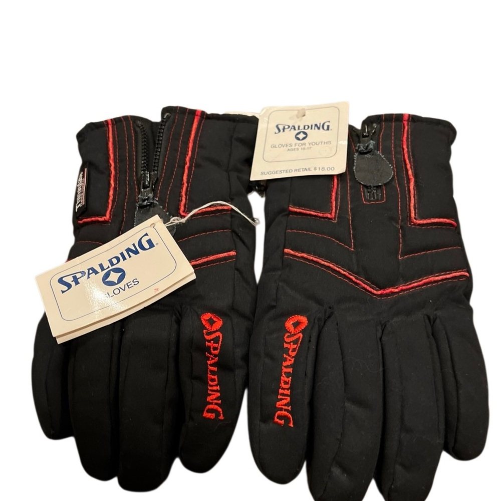 Spalding Youth Gloves Tag vintage ages 15-17 NWT